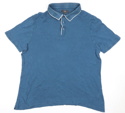 Marks and Spencer Men's Blue XL Polo Shirt