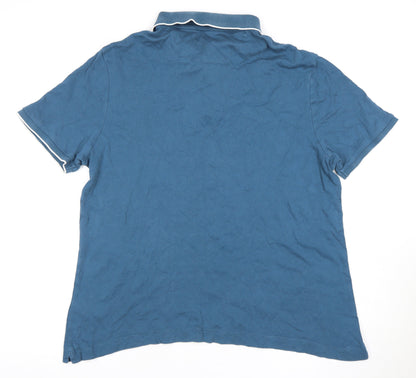Marks and Spencer Men's Blue XL Polo Shirt