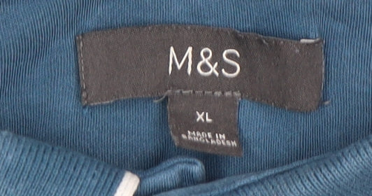 Marks and Spencer Men's Blue XL Polo Shirt