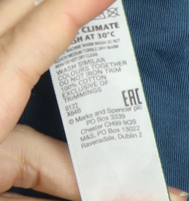 Marks and Spencer Men's Blue XL Polo Shirt