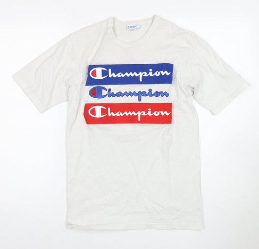 Mens UK Size S Champion White  T-Shirt