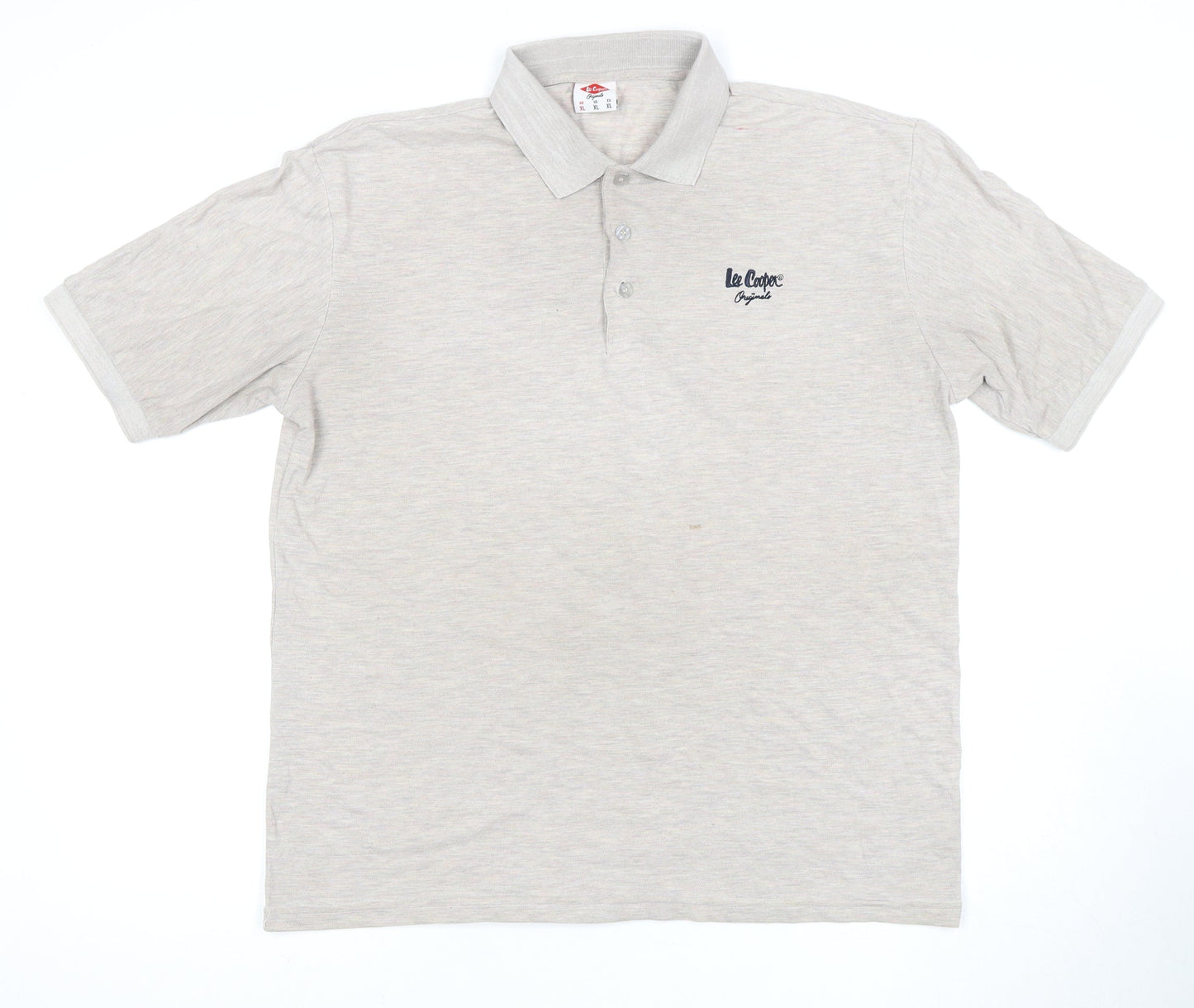 Lee Cooper Men's Beige Polo Shirt XL