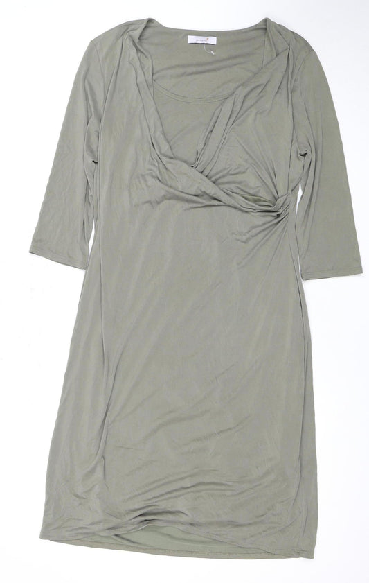 Marks and Spencer Women's Green Dress, Size 16