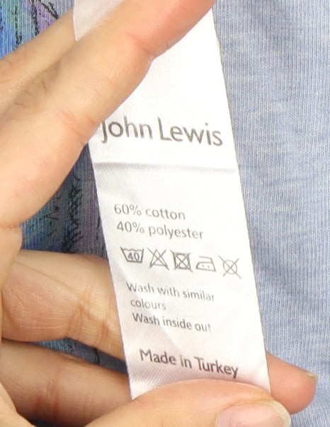 John Lewis Men's Blue Animal Graphic T-Shirt - Large