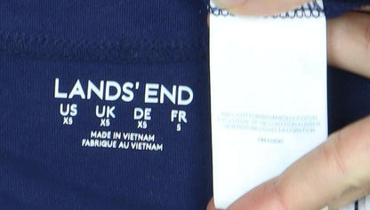 Lands' End Women's Blue XS Sleeveless Shift Dress