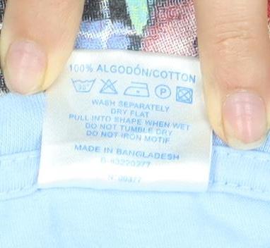 JHK Men's Blue Graphic Print T-Shirt, Size L