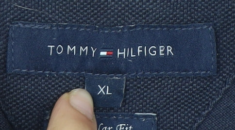 Tommy Hilfiger Men's XL Black Polo Shirt