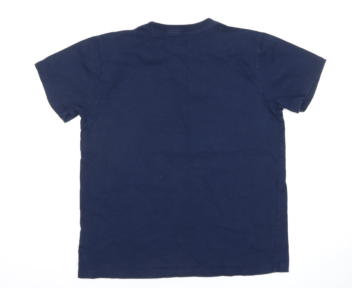 Adidas Men's Blue Graphic Logo T-Shirt, Size M