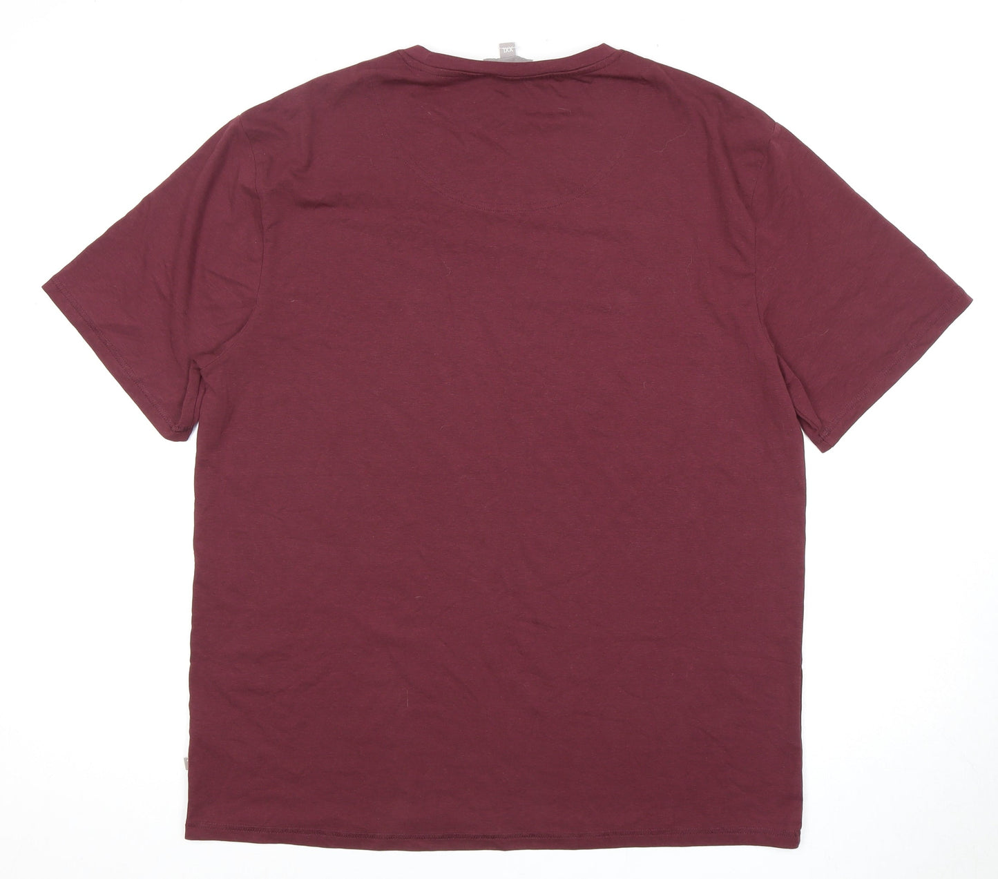 Ted Baker Men's Burgundy 2XL T-Shirt Crew Neck
