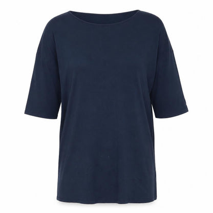 Womens UK Size 12 Hush Blue Basic T-Shirt