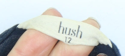 Hush Blue Women's Top Size 12, Casual Short Sleeve