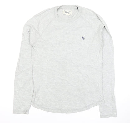 Original Penguin Men’s Grey Long Sleeve T-Shirt S