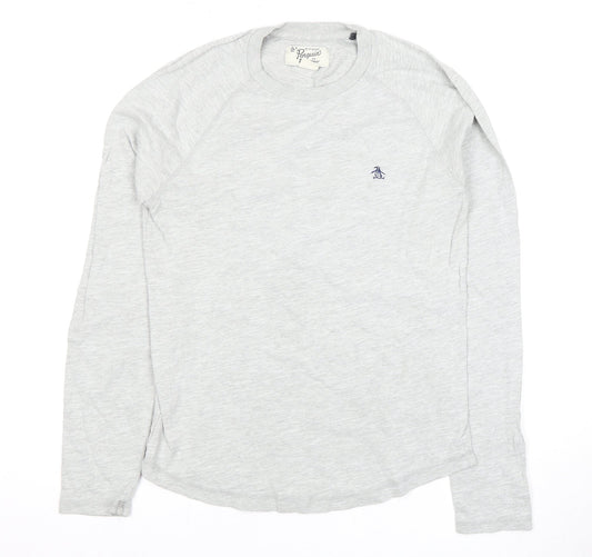 Original Penguin Men’s Grey Long Sleeve T-Shirt S