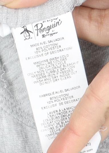 Original Penguin Men’s Grey Long Sleeve T-Shirt S