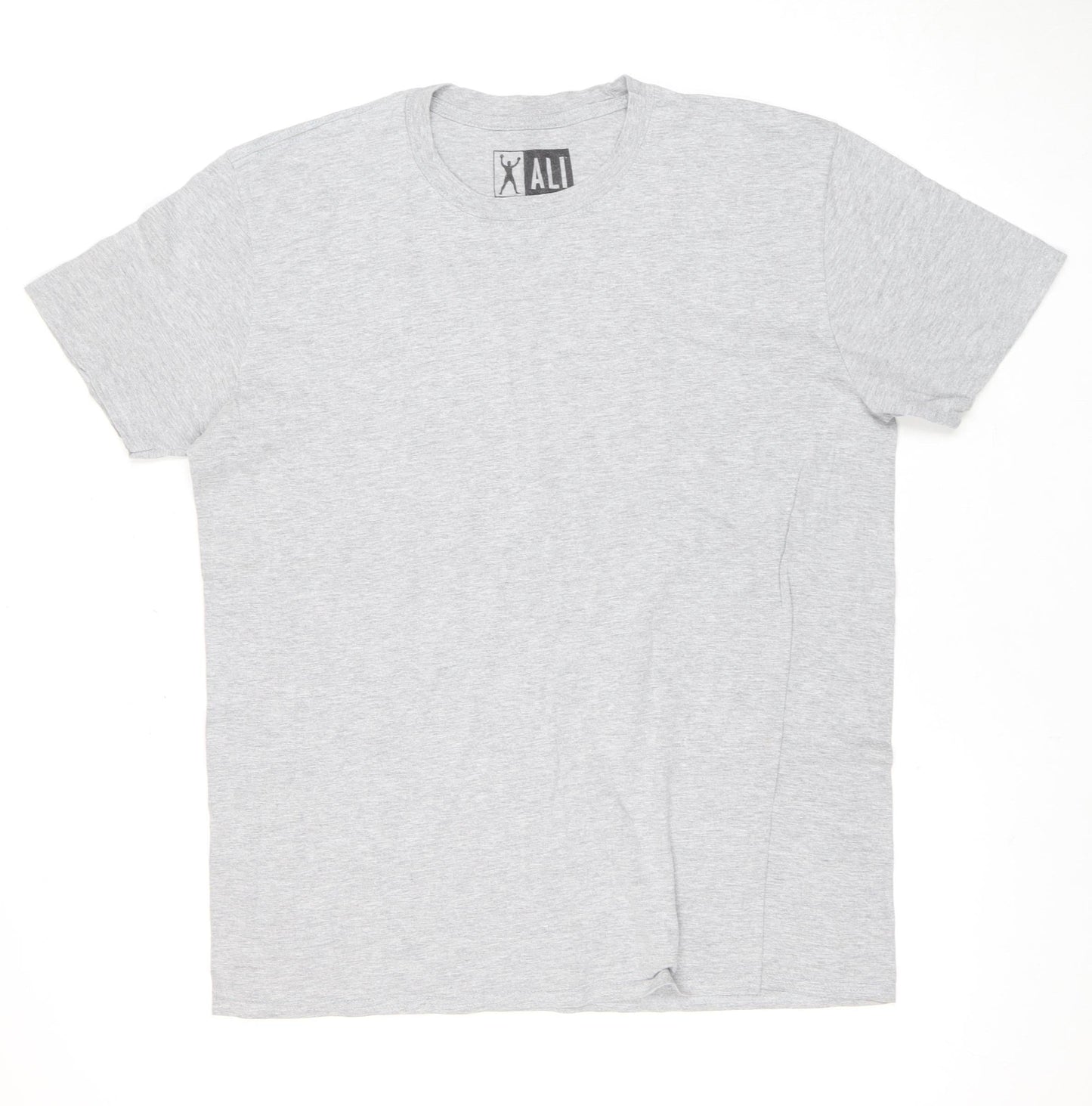 ALI Men's Grey Short Sleeve T-Shirt, Medium