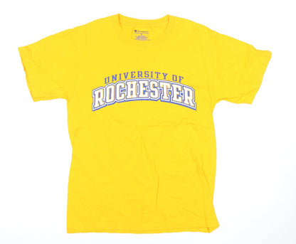 Mens UK Size S Champion Yellow  T-Shirt