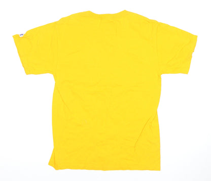 Mens UK Size S Champion Yellow  T-Shirt