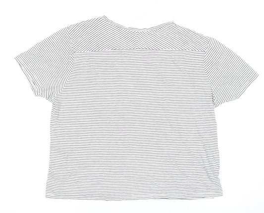 Womens UK Size 12 Zara White Basic T-Shirt