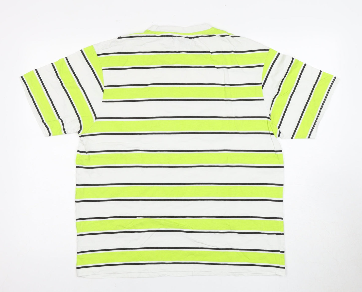 Another Influence Men's Striped T-Shirt Medium Multicoloured