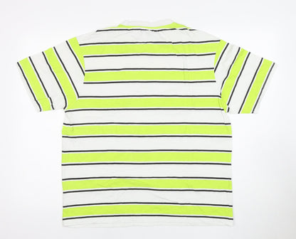 Another Influence Men's Striped T-Shirt Medium Multicoloured