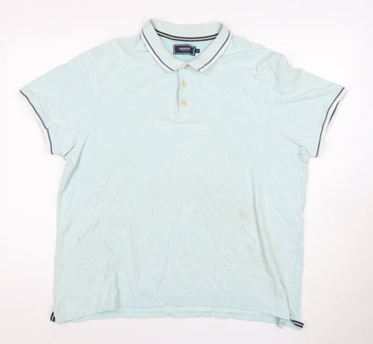 Maine Men's Blue Short Sleeve Polo Shirt 7XL