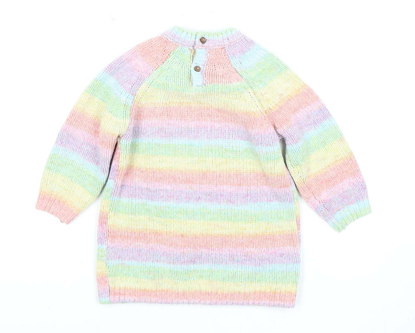 Next Unisex Toddler Multicoloured Striped Cardigan 12-18 Months