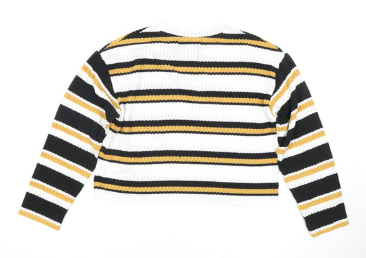 Womens UK Size 8 Topshop Multicoloured Pullover Jumper