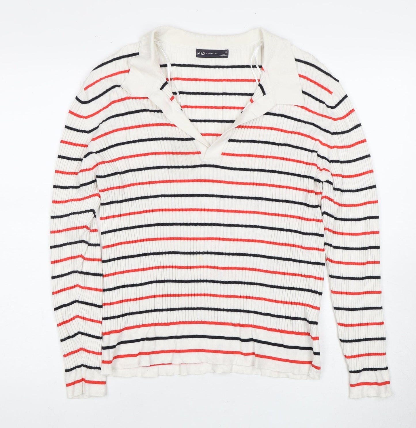 Womens UK Size L Marks and Spencer Multicoloured Pullover Jumper