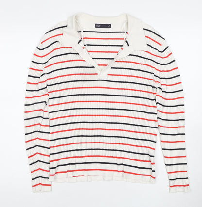 Womens UK Size L Marks and Spencer Multicoloured Pullover Jumper