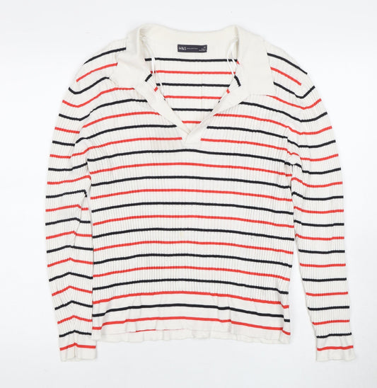 Womens UK Size L Marks and Spencer Multicoloured Pullover Jumper