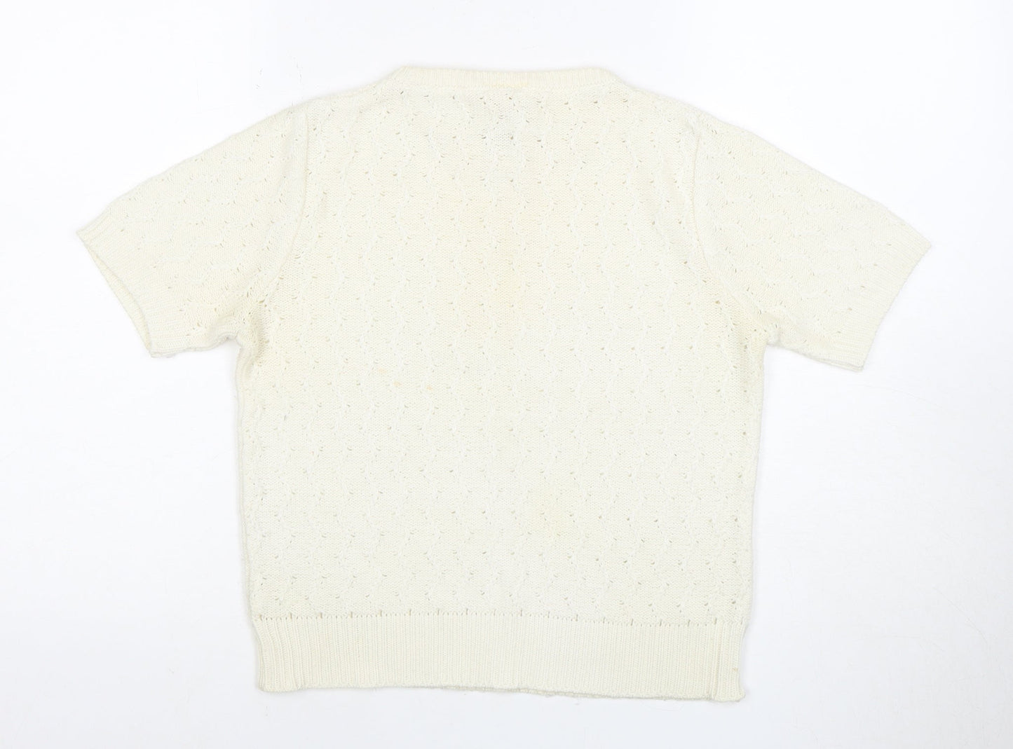 Womens UK Size 12 Marks and Spencer Ivory Pullover Jumper
