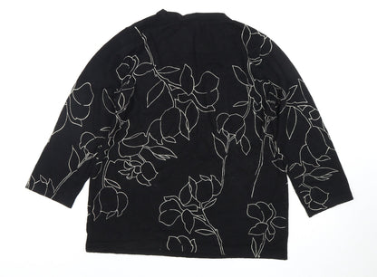 Womens UK Size 14 NEXT Black  Blouse
