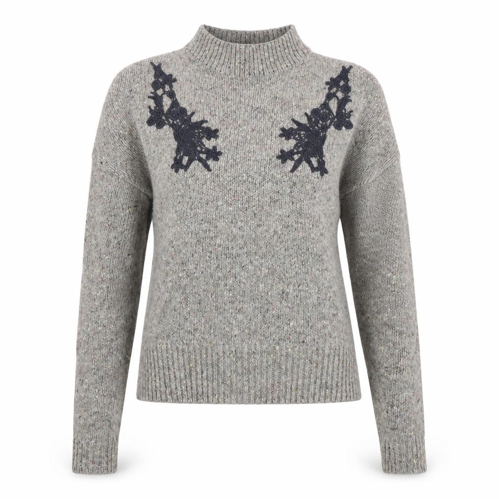 Womens UK Size S French Connection Grey Pullover Jumper