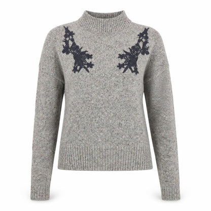 Womens UK Size S French Connection Grey Pullover Jumper