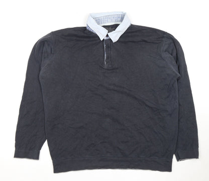 Marks & Spencer Men's Blue Polo Shirt XL