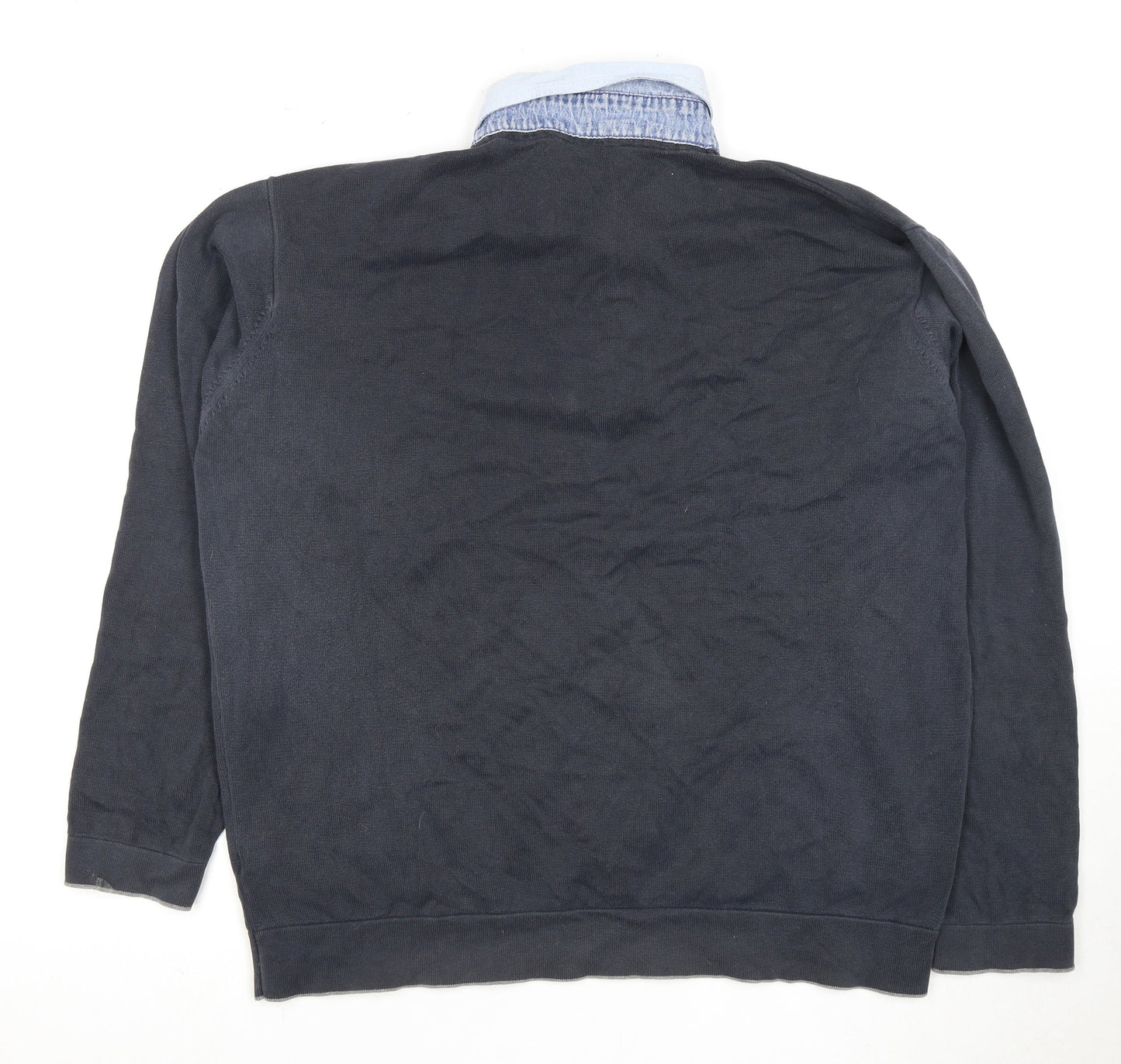 Marks & Spencer Men's Blue Polo Shirt XL