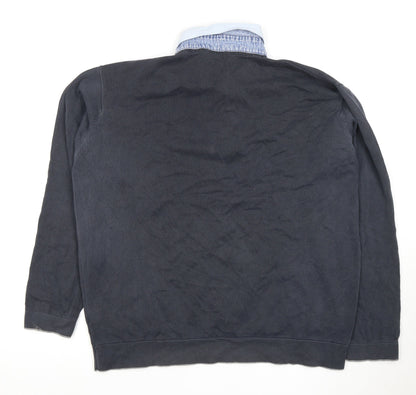 Marks & Spencer Men's Blue Polo Shirt XL