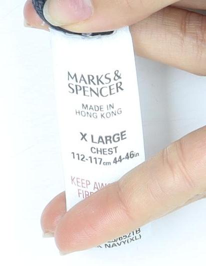 Marks & Spencer Men's Blue Polo Shirt XL