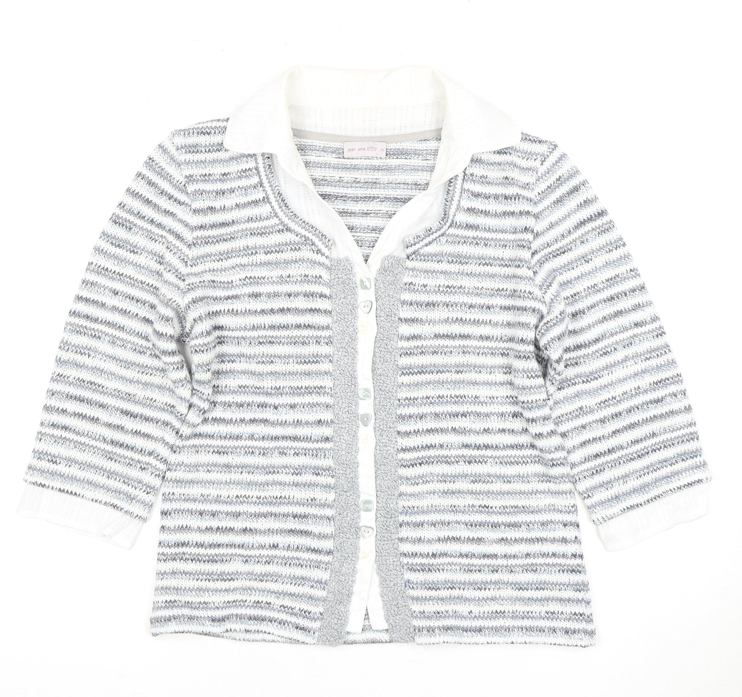 Womens UK Size M Marks and Spencer Multicoloured Cardigan Jumper