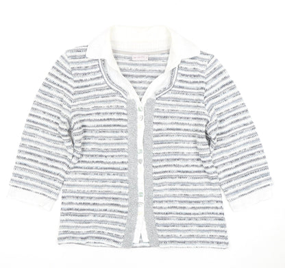 Womens UK Size M Marks and Spencer Multicoloured Cardigan Jumper