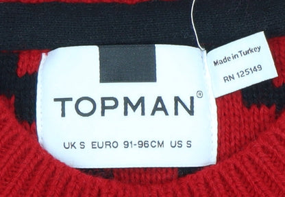 Topman Men's Red S Pullover Jumper