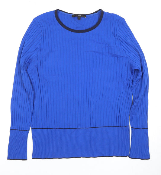 Womens UK Size L NEXT Blue Jersey T-Shirt