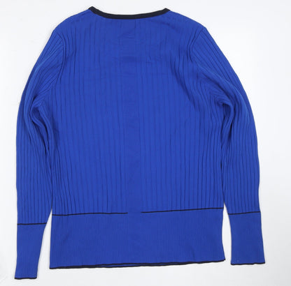 Womens UK Size L NEXT Blue Jersey T-Shirt