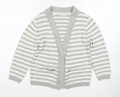 Womens UK Size 12 BHS Grey Cardigan Jumper
