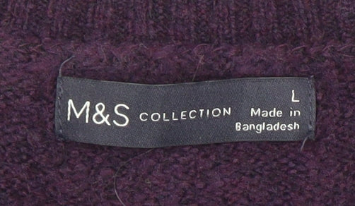 Womens UK Size L Marks and Spencer Multicoloured Pullover Jumper