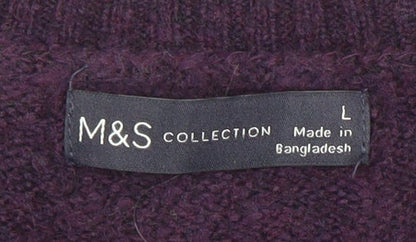 Womens UK Size L Marks and Spencer Multicoloured Pullover Jumper