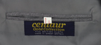 Mens UK Size 46L Centaur Regular Fit Formal Grey Trousers