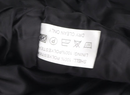 Aldon Men's Black L Jacket, Stand-Up Collar, Regular Fit