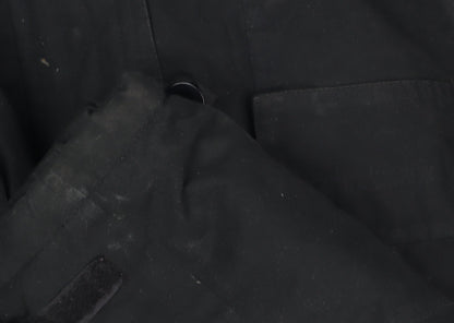 Aldon Men's Black L Jacket, Stand-Up Collar, Regular Fit