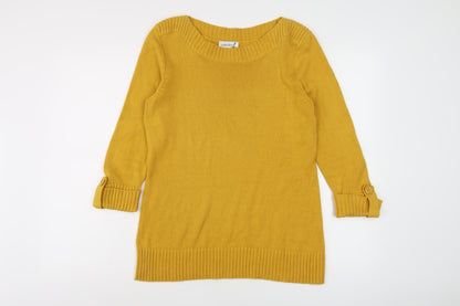 Womens UK Size 12 Collection L Yellow Pullover Jumper